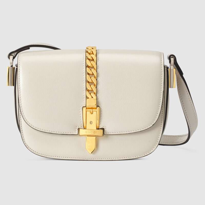 Gucci Sylvie 1969 Mini Shoulder Bag 615965 White